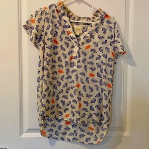Anthropology bunny blouse